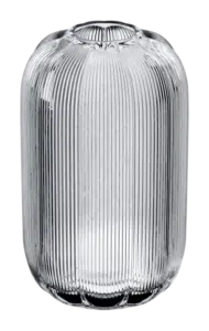 Villeroy & Boch Fleur clear glass vase 28cm tall floral bouquet vase